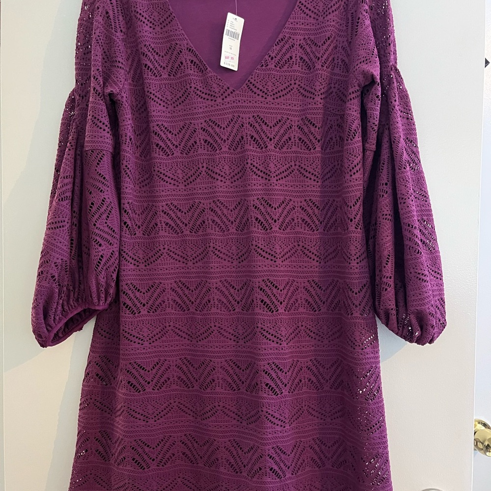 Maeve Magenta Knit Dress